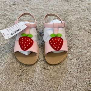 NWT Girls Gymboree Strawberry Sandals Size 11